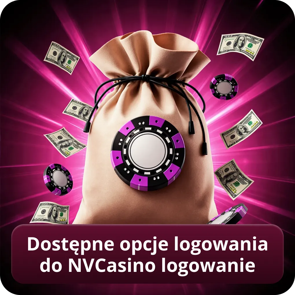 Dostępne opcje logowania do NVCasino logowanie
